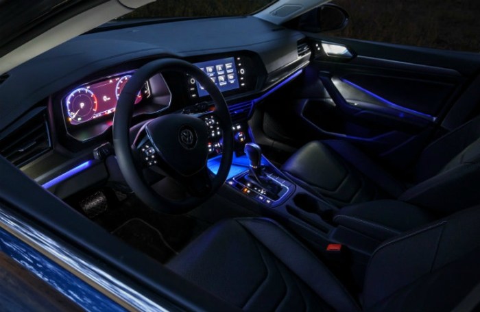 Which volkswagens have ambient lighting