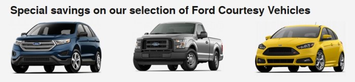 Does ford give you a loaner car