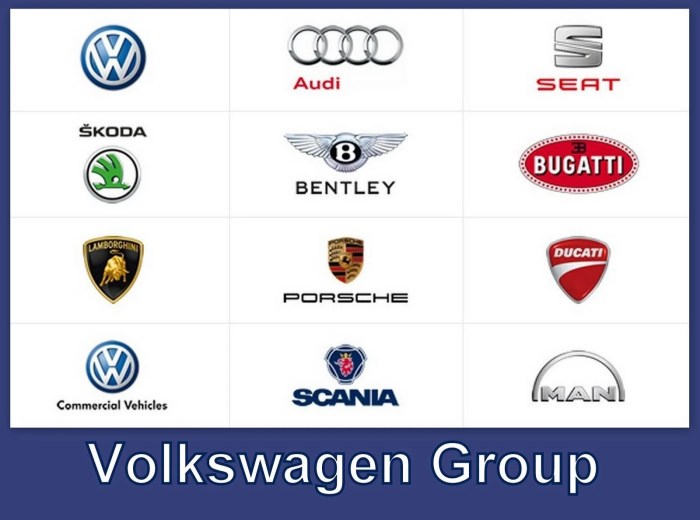 What companies do volkswagen