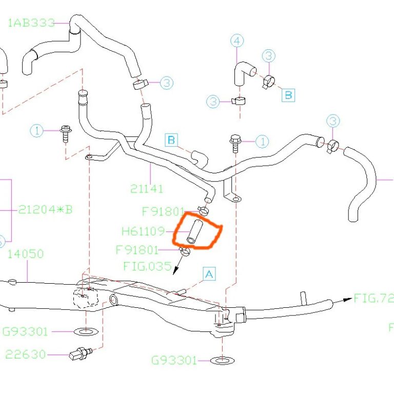 Subaru wrx coolant hose diagram