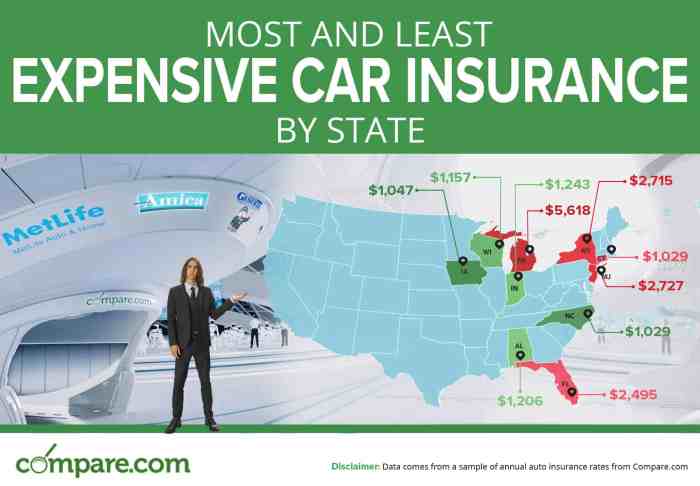 Who has the least expensive auto insurance