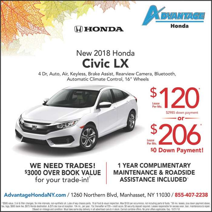 Does honda lease used cars