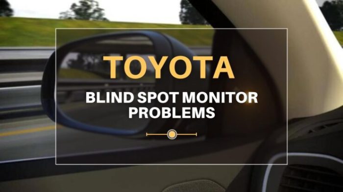 Does toyota blind spot monitor beep