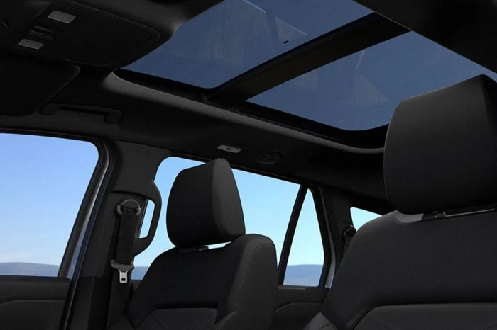 Does ford everest have sunroof