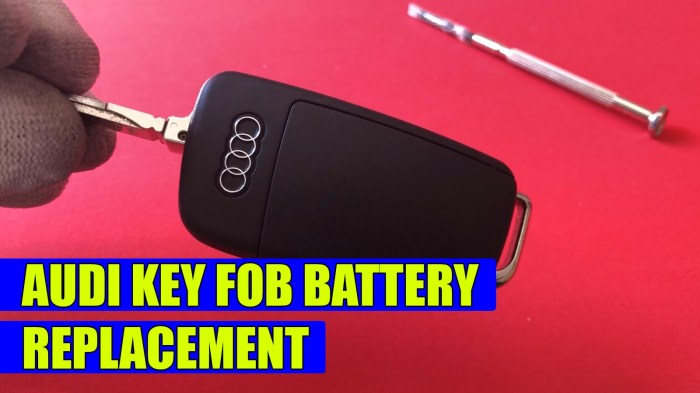 Where to change audi car key battery