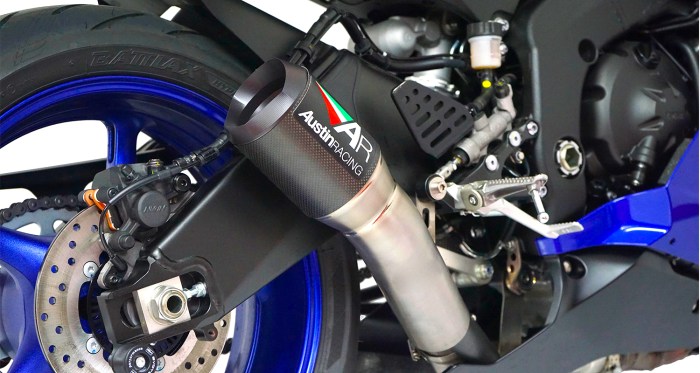 Yamaha r6 full exhaust system