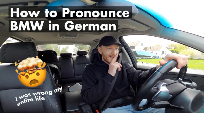 How bmw is pronounced