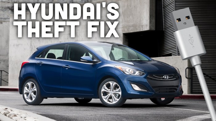 What hyundai models are being stolen